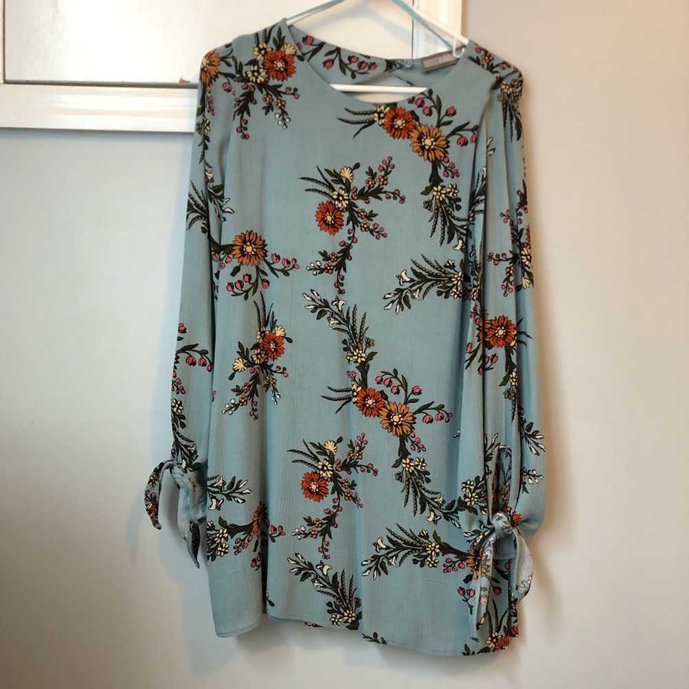 Blue Floral Dress